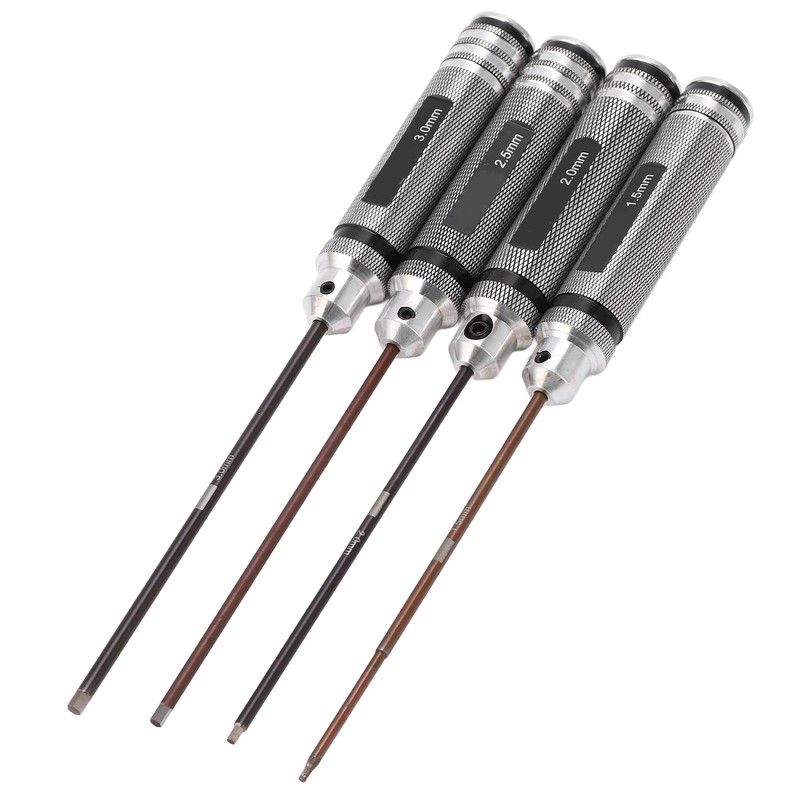 4Pcs RC Repair Screwdrivers Hex Screwdriver Kit Installation and Maintenance