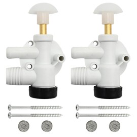 UOIENRT 2Pcs 385314349 RV Water Valve Assembly Camper Trailer Toilet Repair Kit Replacement for Dometic Sealand EcoVac Vacuflush Pedal Flush Toilets