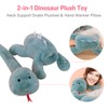 YUELE Reversible Stuffed Animal Plush Toy, 2-in-1 Travel Pillow Hand