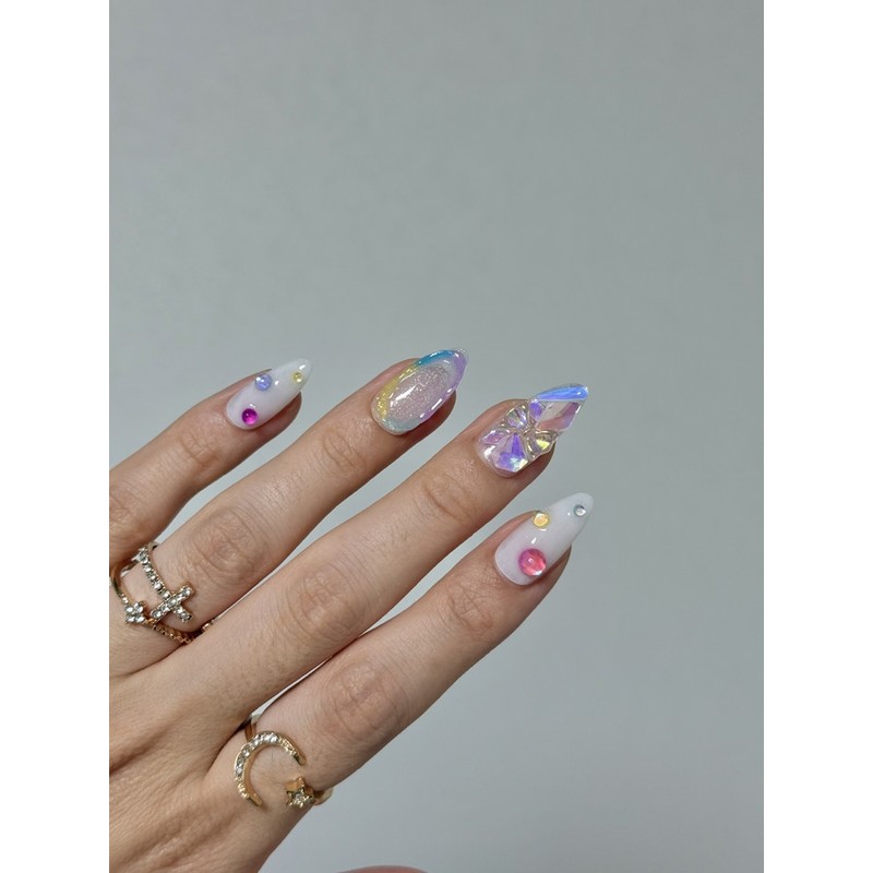[Kitchy Summer Collection] Cute Nail Kitty Nail Summer Nail -