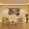 Briwooody 6 Pcs Baseboard Molding with LED Duct 2.6FT/0.8M White