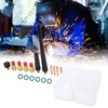 21Pcs TIG Welding Torch Kit Collets Glass Cups Back Caps