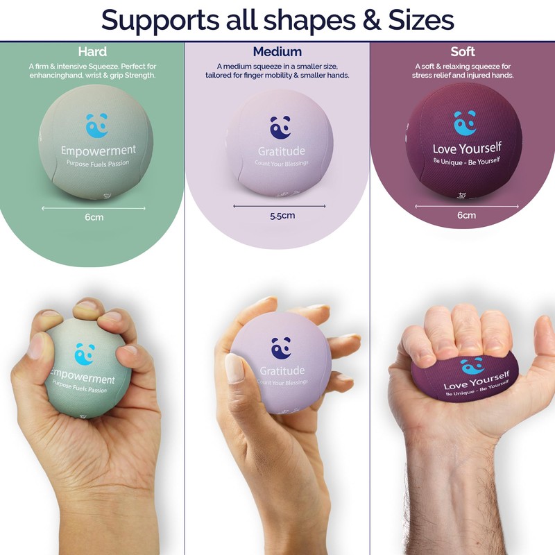 MindPanda Therapy Stress Balls For Adults - Expertly Designed For