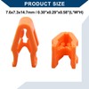 Hihaha Car Retainers Clips/for Car/Plastic / 50 Pcs Orange