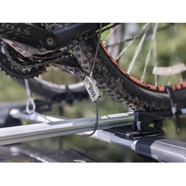 Lifeventure Compact And Thin Bike Lock, Ultra-Secure Compact 4-Digit Combination Sliding Lock With 2 Metre Length Cable for Bike, Ski, Snowboard, Scooter And Pushchair, Silver