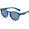 Polaroid Unisex Sunglasses, Clp/C3 Teal Red