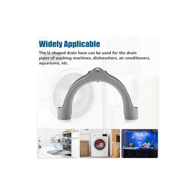 U Shape Washer Drain Hose Hook for Washing, Dishwashers, Sink