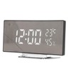LED Digital Clock 3 Level Brightness Snooze USB Battery Powered
