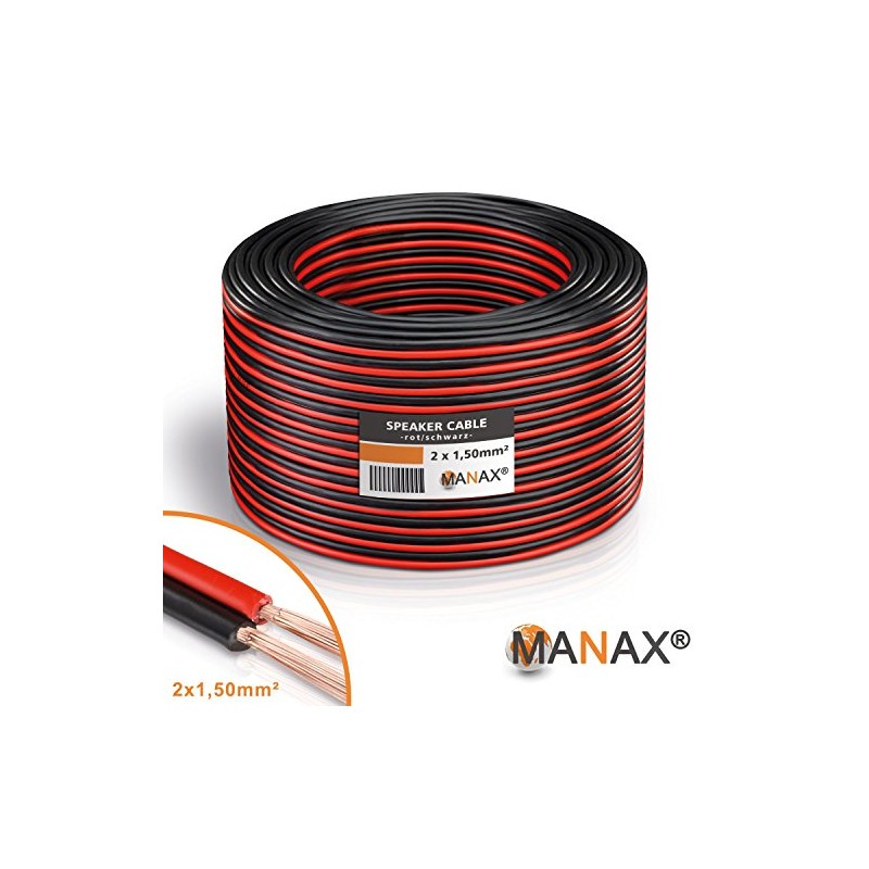MANAX® Premium Speaker Cable, 2 x 0.75 mm², Copper