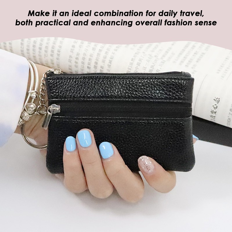 2-Piece Mini Purse, PU He Purse, Stylish and Simple Wallet,