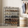 Nunsino Shoe Rack, Metal Shoe Organizer, 6 Tier Garage Shoe