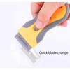 Cleaning Razor Scraper for Glass with 15 pcs Extra Blades,