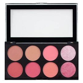 Makeup Revolution Ultra Blush Makeup Palette, Bronzer & Highlighter, Includes 8 Shades, Gluten free, Vegan & Cruelty Free, Sugar & Spice, 13g