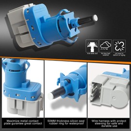 HERCOO Interruptor de luz de freno compatible con Ford F-150 2011-2019 F-250 Super Duty 2009-2014 E-150 E-250 E-350 GL3Z13480A