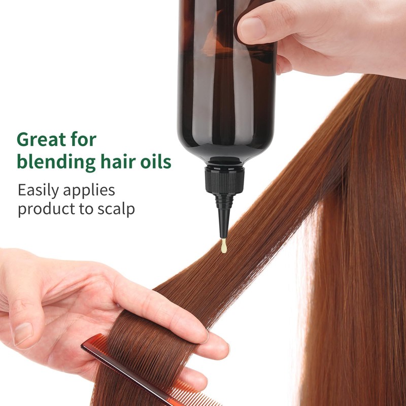 Decorniqu 2 PCS Hair Oil Applicator Bottle 500ml Applicator Bottle