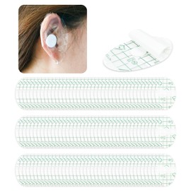 120 PCS Disposable Waterproof Ear Patches for Shower, Soft Cotton Baby Waterproof Ear Stickers Ear Covers, with Waterproof Cotton Ear Plugs for Swimming Shower Surfing and Other Water Sports