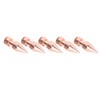 5Pcs Clothing Spikes 8x26mm Hex Rose Gold Strong Copper Punk