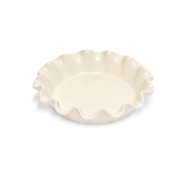 Emile Henry Made In France Ruffled Pie Dish 10.5" X 2.5" / 1.25qt |Clay