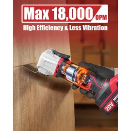 AVID POWER Cordless Oscillating Tool 20V Battery Powered Oscillating Multitool with 2.8° Oscillation Angle, Variable Speed Oscillating Saw w/ 31Pcs Accessories for Scraping/Cutting & Sanding