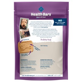 Blue Buffalo Health Bars Natural Crunchy Dog Treats Biscuits