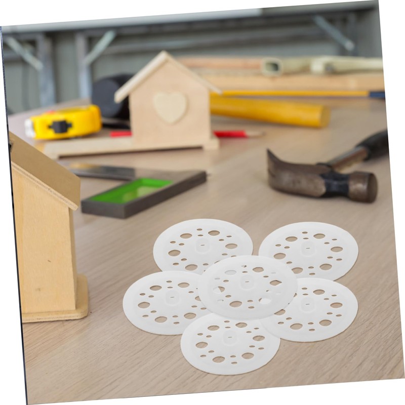 Gatuida 200pcs Plastic Stringer Washers Foam Board Plastic Gaskets for