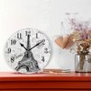 xigua Paris Eiffel Tower Wall Clock, Silent Non Ticking 10