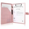 Tiankool Padfolio Portfolio Folder Binder-Faux Leather Portfolio Folder with Cover