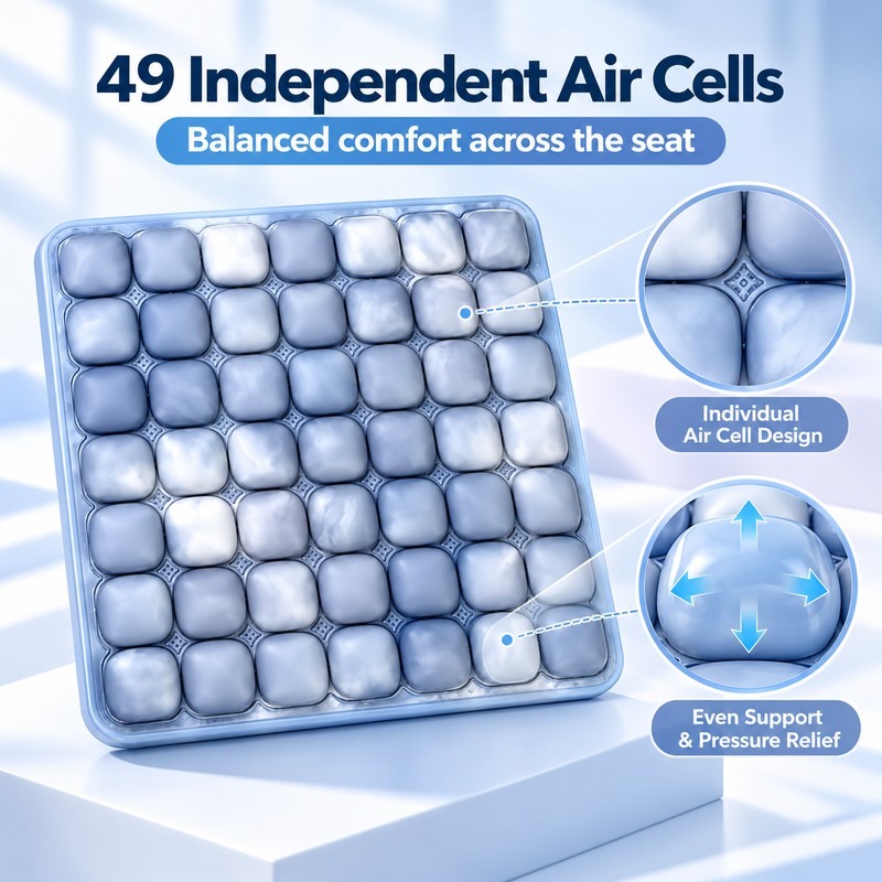 Inflatable Air Seat Cushion for Office Chairs & Travel –