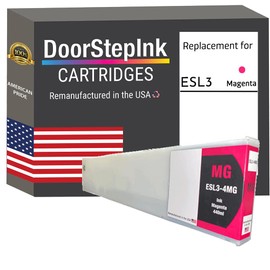DoorStepInk Remanufactured in The USA Ink Cartridge Replacements for Roland ESL3-4MG 440ML Magenta for Printer Roland SolJet Pro II V SJ-1045EX Roland VersaArt RE-640 Roland VersaCAMM SP-300
