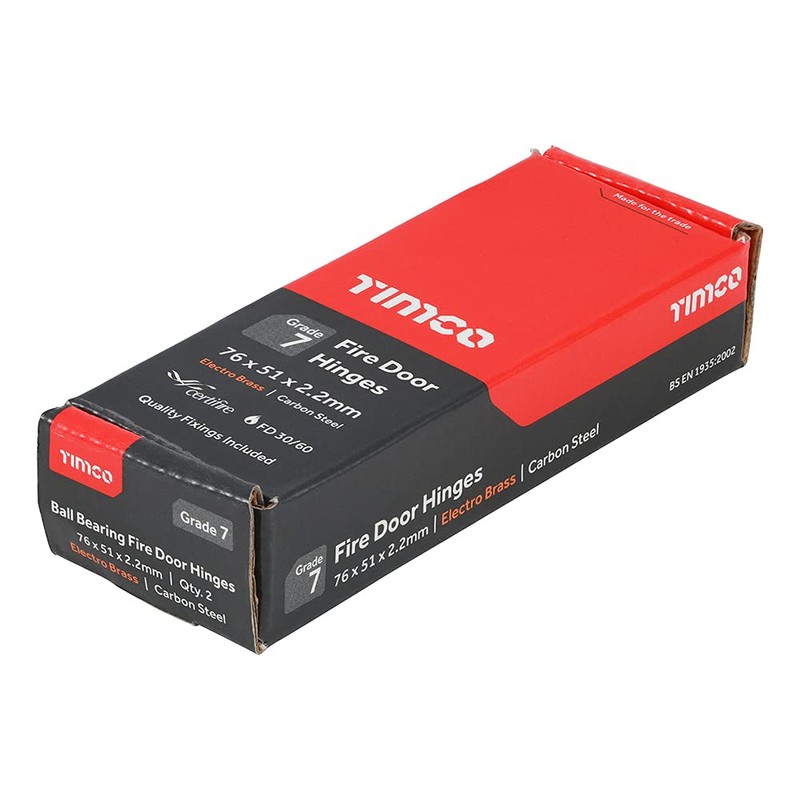 TIMCO Fire Door Hinge for Internal Residential Doors - Ball