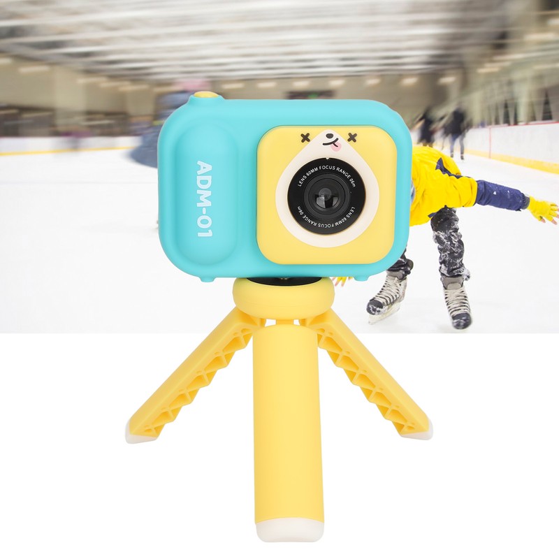 Kids Camera Blue 48MP Dual Lens 2.4inch IPS Screen 600mAh