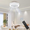 DDBESSIC Low Profile Ceiling Fans with Lights and Remote, Flush