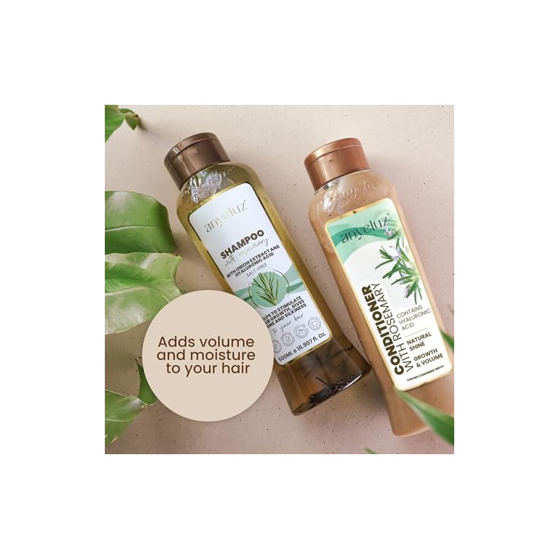 ANYELUZ Set De Champú Y Acondicionador De Romero - Con