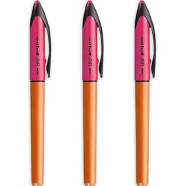 uni-ball Air – 0.5mm Rollerball - Orange Barrel - Black Ink – Pack of 3 - UBA-188E-M