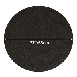 Bekasa Fire Pit Mats, 27 Inch Fireproof Mat for Under Fire Pit, Round Fire Pit Protective Mat for Patio Wood Grass Deck Concrete Protection