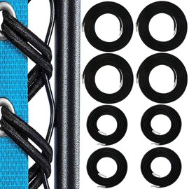 Gravity Chair Replacement Cords 8 Replacement Cords,Universal Replacement Lace for Zero Gravity Chair, Recliner, Lounge Chair, Oxford Elastic Rope Gravity Chair Repair Stretch Cords (Black)