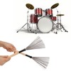 Drum Brush Steel Wire Maple Wooden Handle Percussion Tool Instrument
