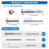 Gyykzz 20 Pack Invisible Cable Railing Kit for 1/8" Wire