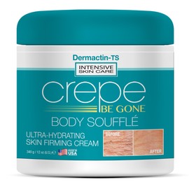 Dermactin Crepe Be Gone Body Souffle Classic - Large 12 ounce - Ultra Hydrating Crepe Skin Firming Cream for Neck,Chest, Arms & Legs
