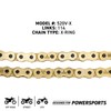NICHE Gold 520 X-Ring Chain 114 Links with Connecting Master
