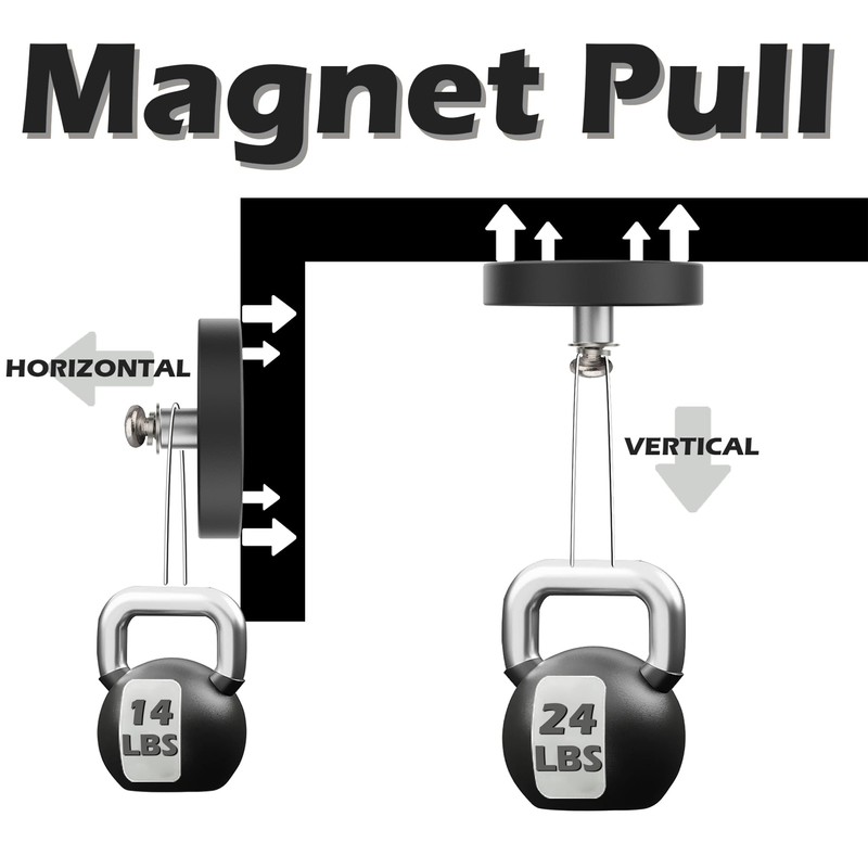 ULIBERMAGNET 10Pack Anti-Scratch Neodymium Magnet with Rubber Coated and M4