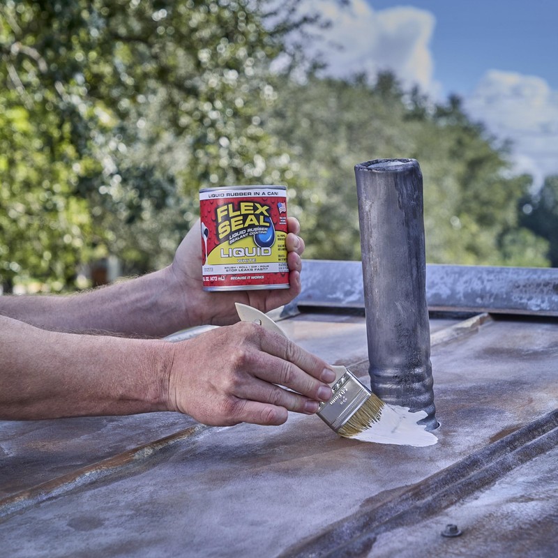 Flex Seal Liquid, Rubber Coating Sealant, Waterproof, Flexible, Breathable, and