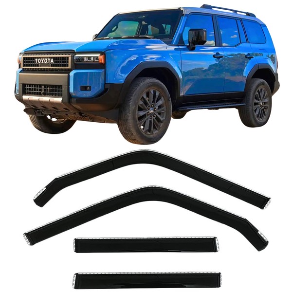 2024-2025 in-Channel Rain Guards for Toyota Land Cruiser Side Window