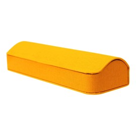 テーシーケース メガネケース おしゃれ スリム ケース マグネット式 スチール ポリウレタン イエロー コンパクト HY-8042-18