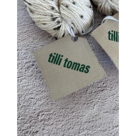 TILLI TOMAS BEADED PLIÉ  Yarn ~ 100% Silk W/Glass Beads ~White ~ 120yds/100g