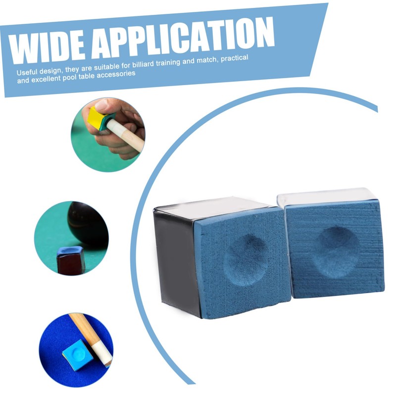 Mipcase 24Pcs Pool Cue Chalk Cubes Blue Billiard Chalk for