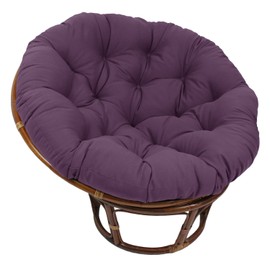 Blazing Needles 48-inch Solid Twill Papasan Cushion (Cushion Only) - Grape
