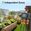 Insoma Water Timer with Brass Inlet, 3 Independent Zones Outdoor