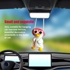 Car Rearview Mirror Pendant Swinging Duck Hanging Swing, Car Hanging