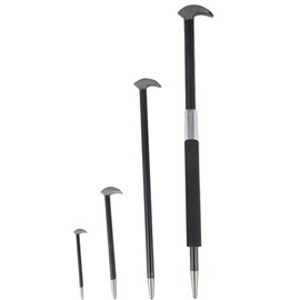 Rolling Head 4-Piece Pry Bar Tool Set – 6, 12, 16, 20 Inch – for Automotive Machinery Aligning & Prying.